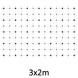 Montážní sada pro zelenou stěnu - nerez, lanko ø 4 mm, rozměr 3 x 2 m