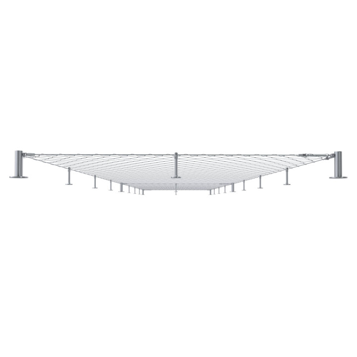Set pro fasádní lanovou stěnu 1,8 x 10 m, odsazení 150 mm, nerez