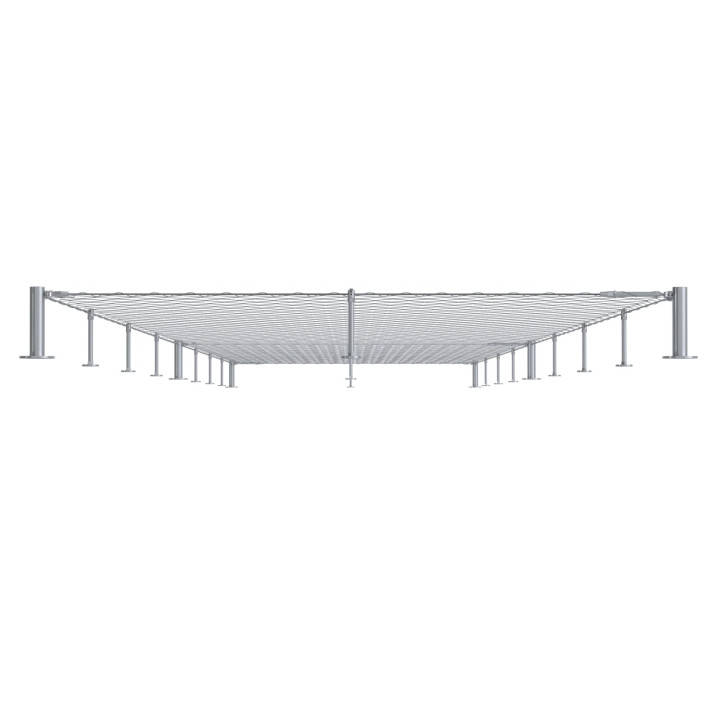 Set pro fasádní lanovou stěnu, 3 x 25 m, odsazení 200 mm